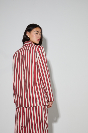 BLAZER  JIMMY SUIT LINES RED
