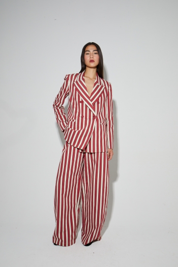 BLAZER  JIMMY SUIT LINES RED