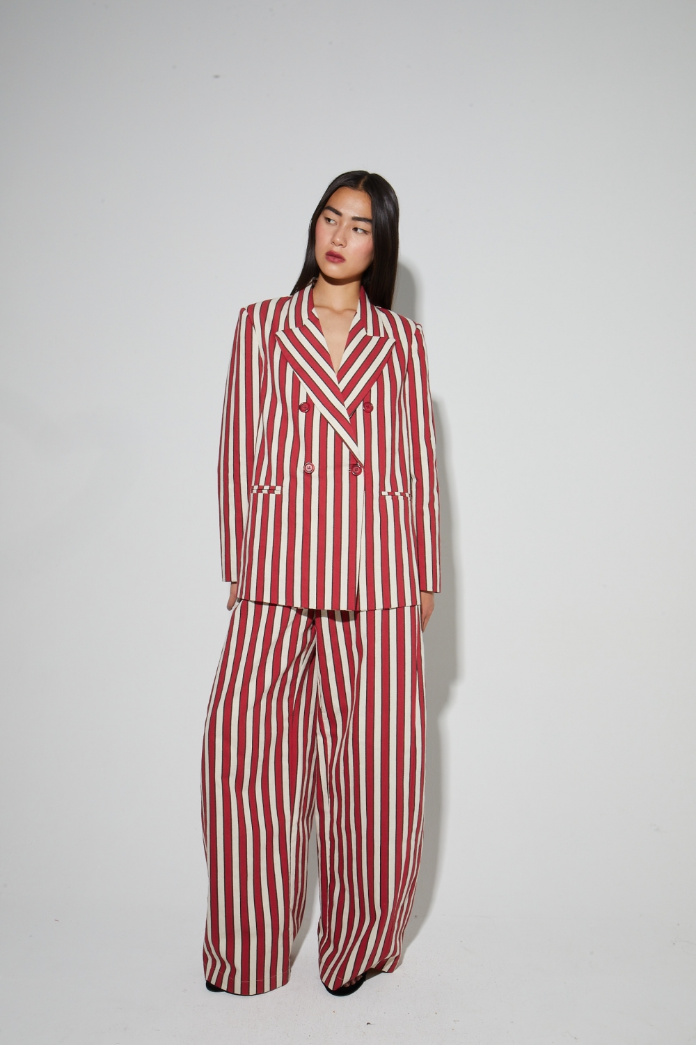 BLAZER  JIMMY SUIT LINES RED