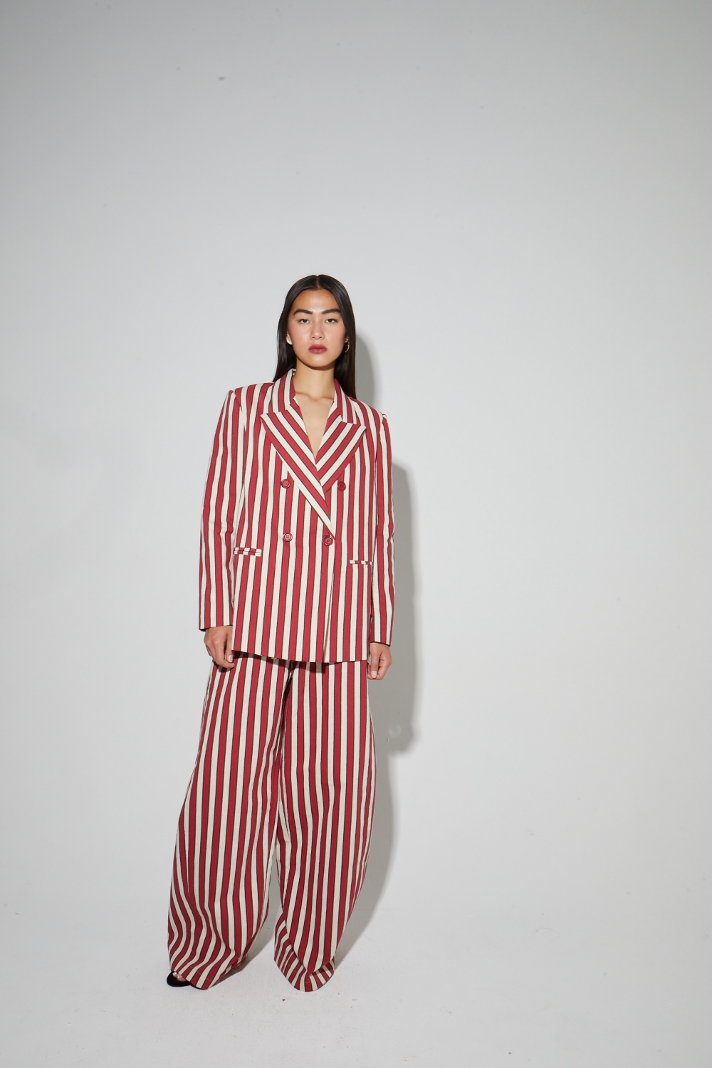 BLAZER  JIMMY SUIT LINES RED
