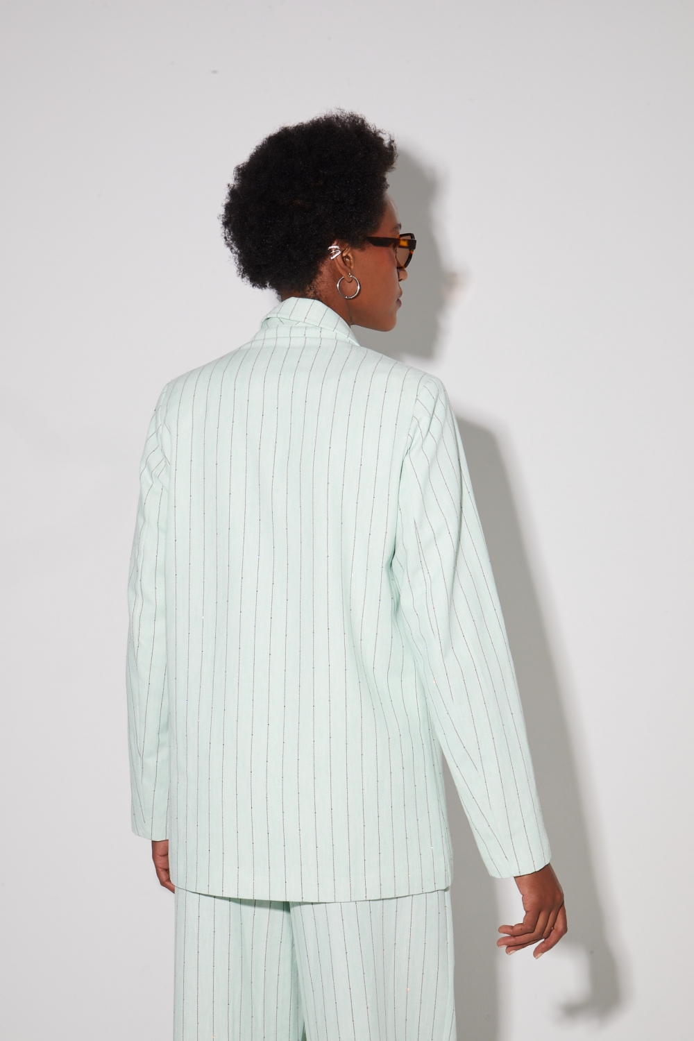 Blazer Ema éclat menthe, fabriqué en Italie