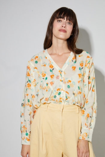 Blouse Elyse print Capucine Isabel fabriqué en Italie