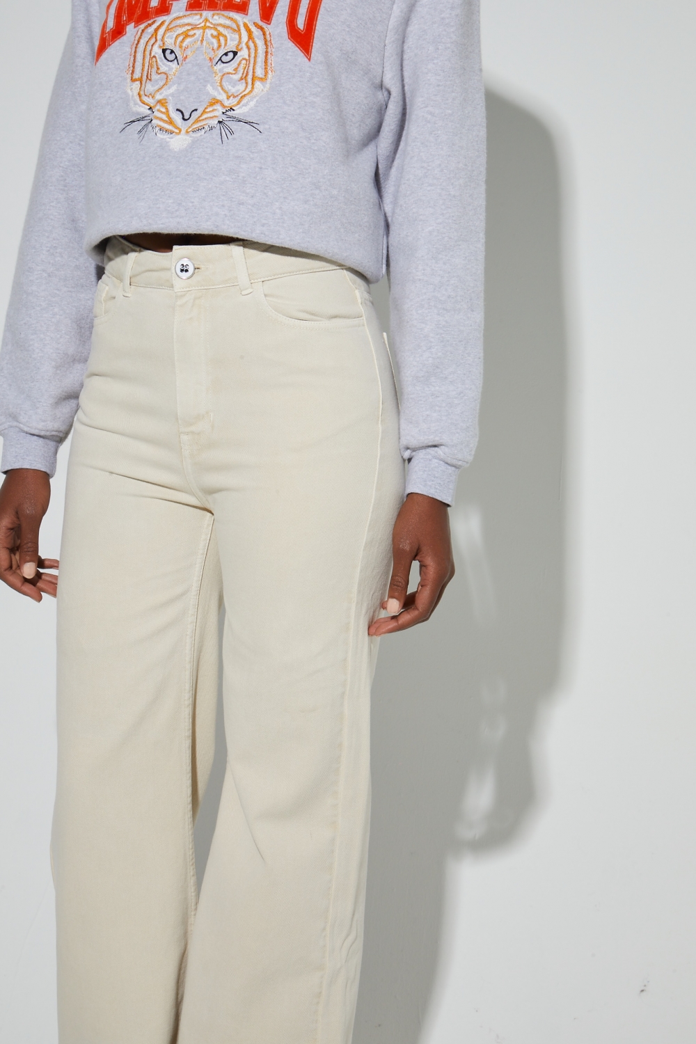 Denim June beige, gemaakt in Portugal