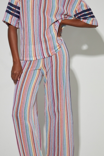 Pantalon Charlie tricot italien colorful