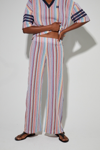 Pantalon Charlie tricot italien colorful