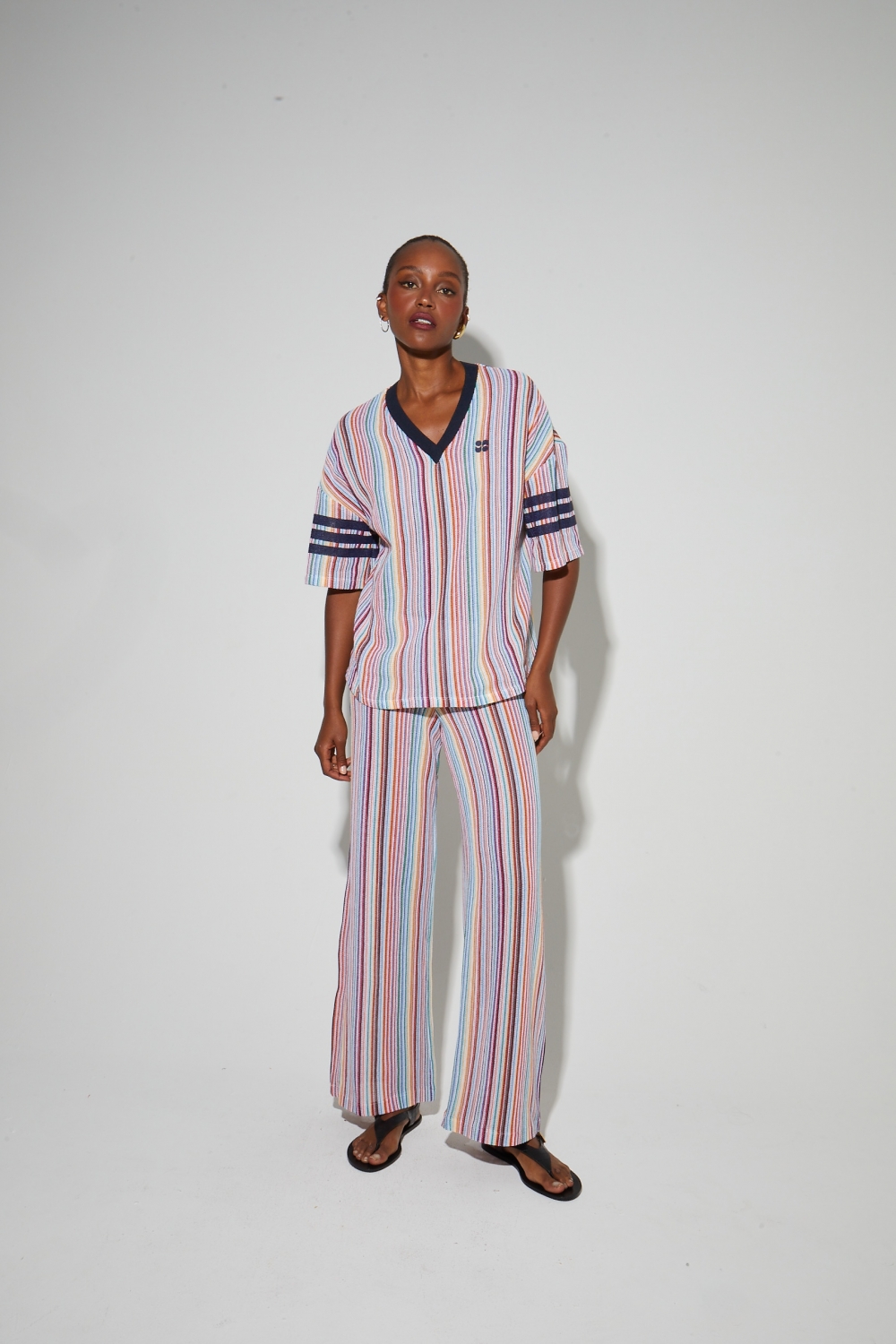 Pantalon Charlie tricot italien colorful
