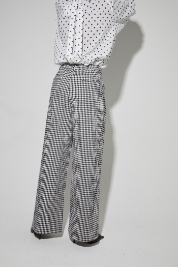 Pantalon Elsa Vichy fabriqué en Italie