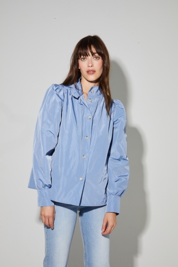 Parka Liv bleu denim, fabriqué en Italie