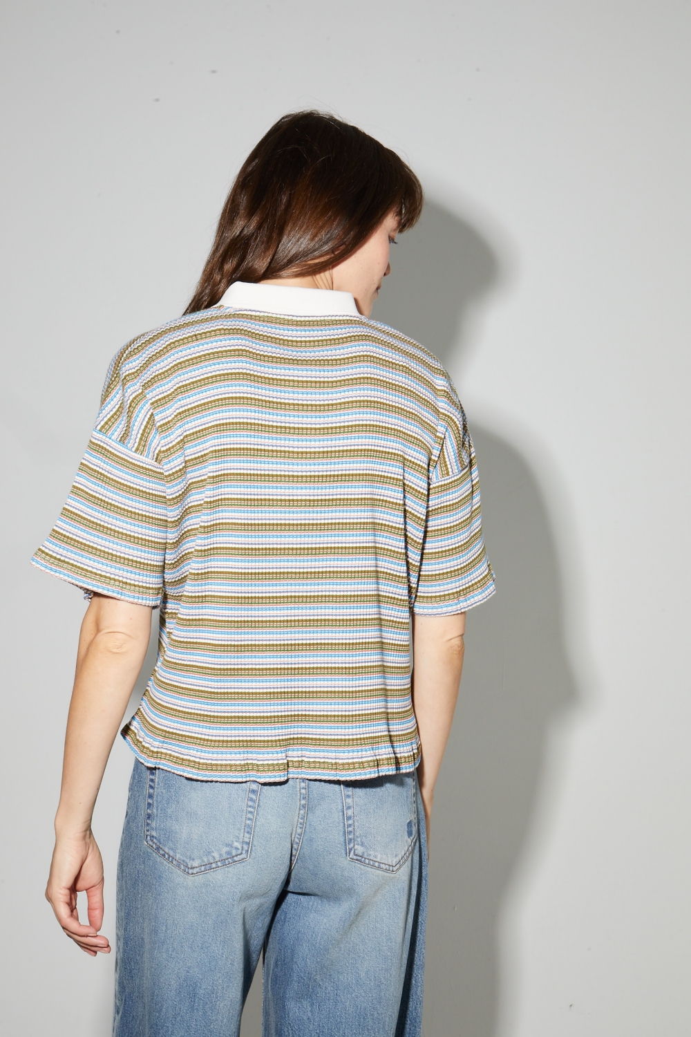 Ralphy multi-striped polo shirt made in Portugal