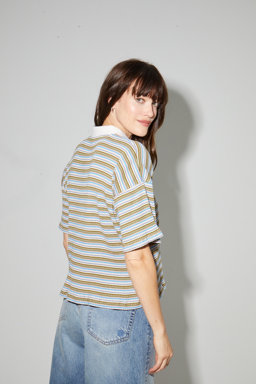 Ralphy multi-striped polo shirt made in Portugal