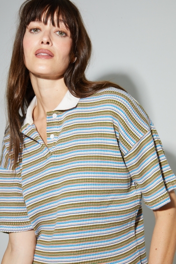 Ralphy multi-striped polo shirt made in Portugal