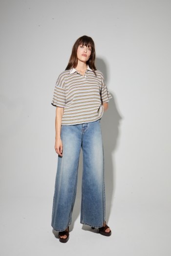 Ralphy multi-striped polo shirt made in Portugal