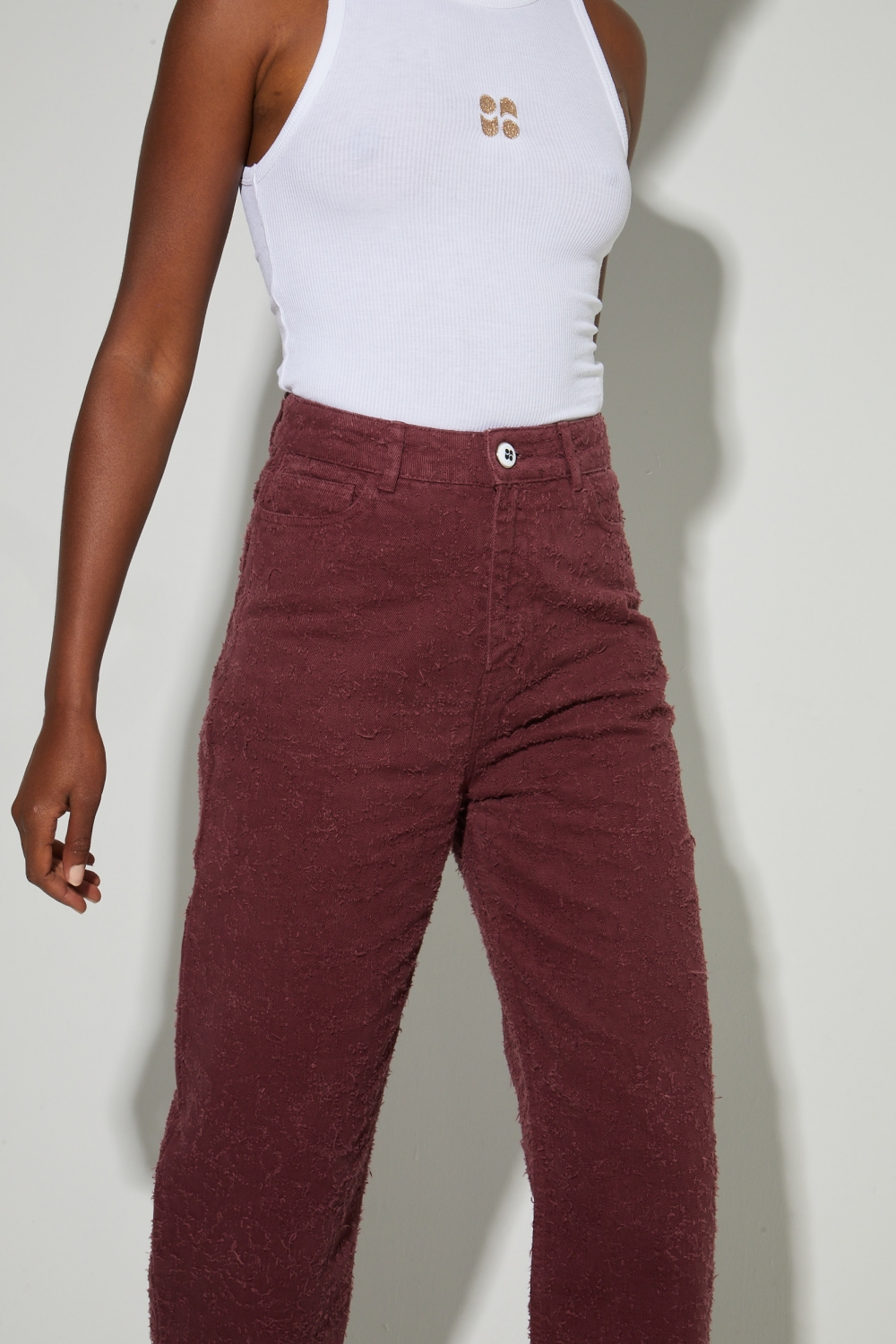 Denim Roxy Barrel Used Bordeaux, gemaakt in Portugal