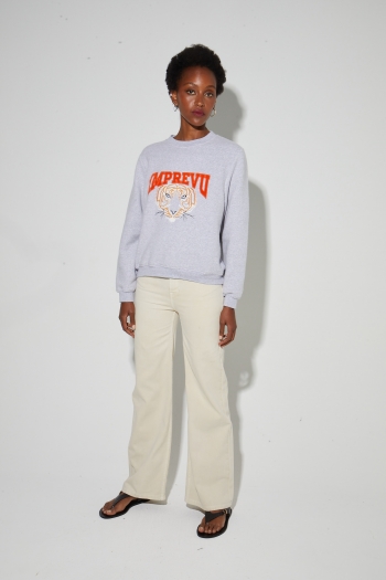 Sweatshirt Eddie Tigre geborduurd, gemaakt in Portugal