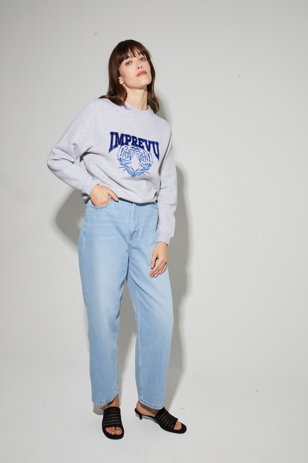 Sweatshirt Eddie Tigre Blue, gemaakt in Portugal