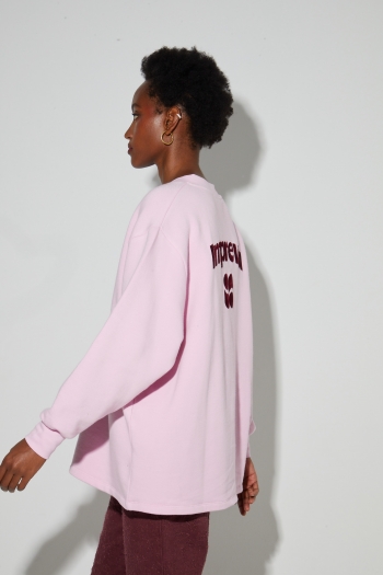 Sweatshirt  Kravitz Collège Red, gemaakt in Portugal