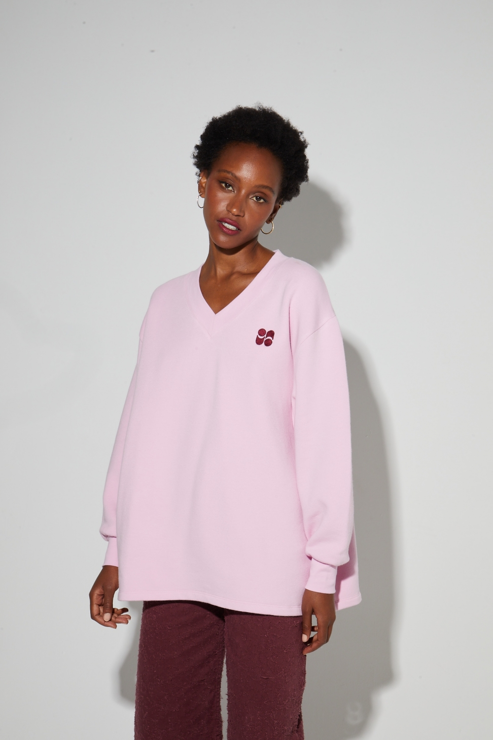 Sweatshirt  Kravitz Collège Red, gemaakt in Portugal