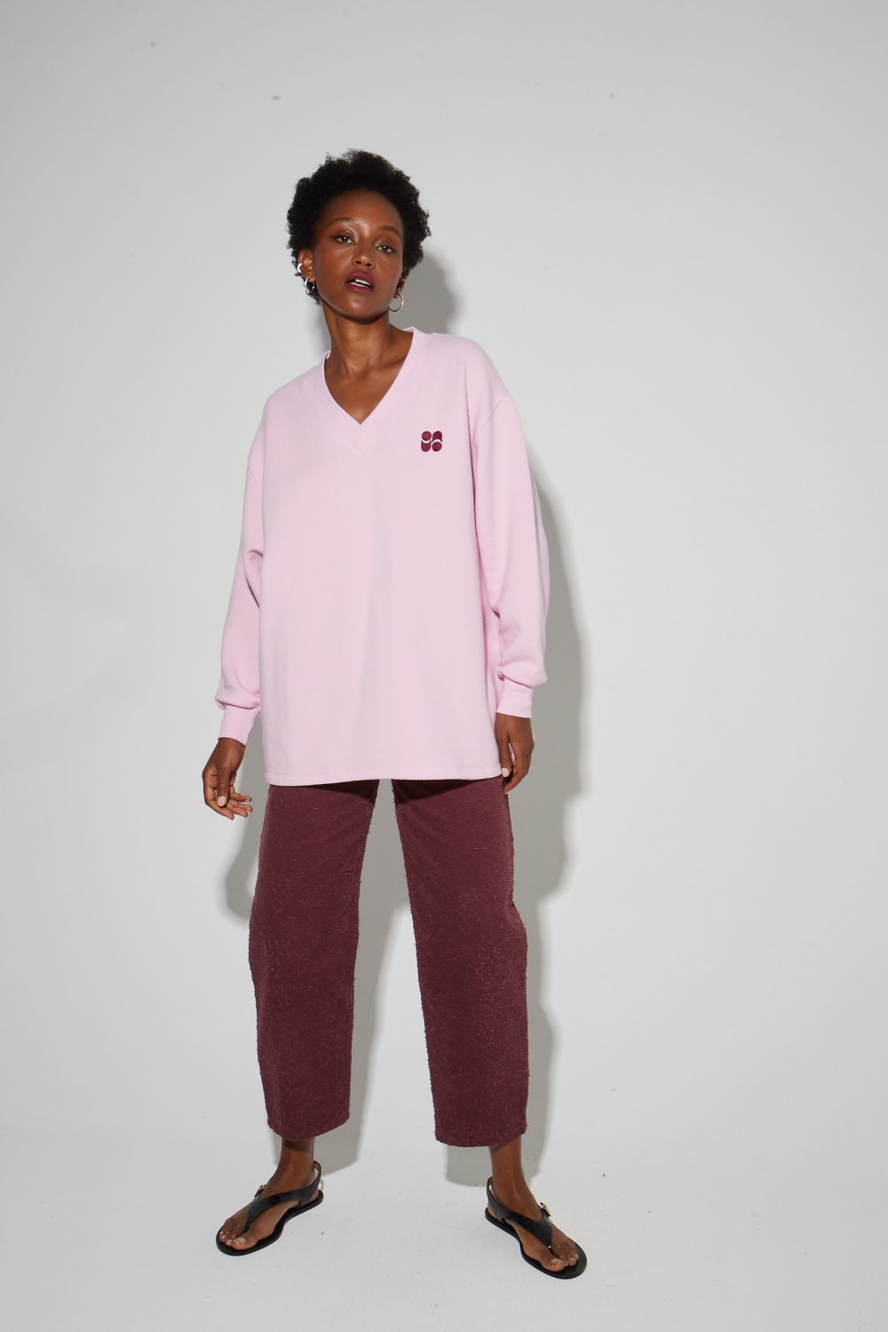 Sweatshirt  Kravitz Collège Red, gemaakt in Portugal