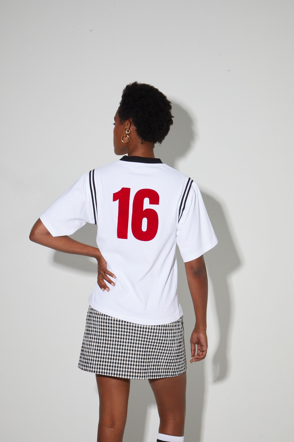 Colette College T-shirt, red velvet logo, made in Portugal