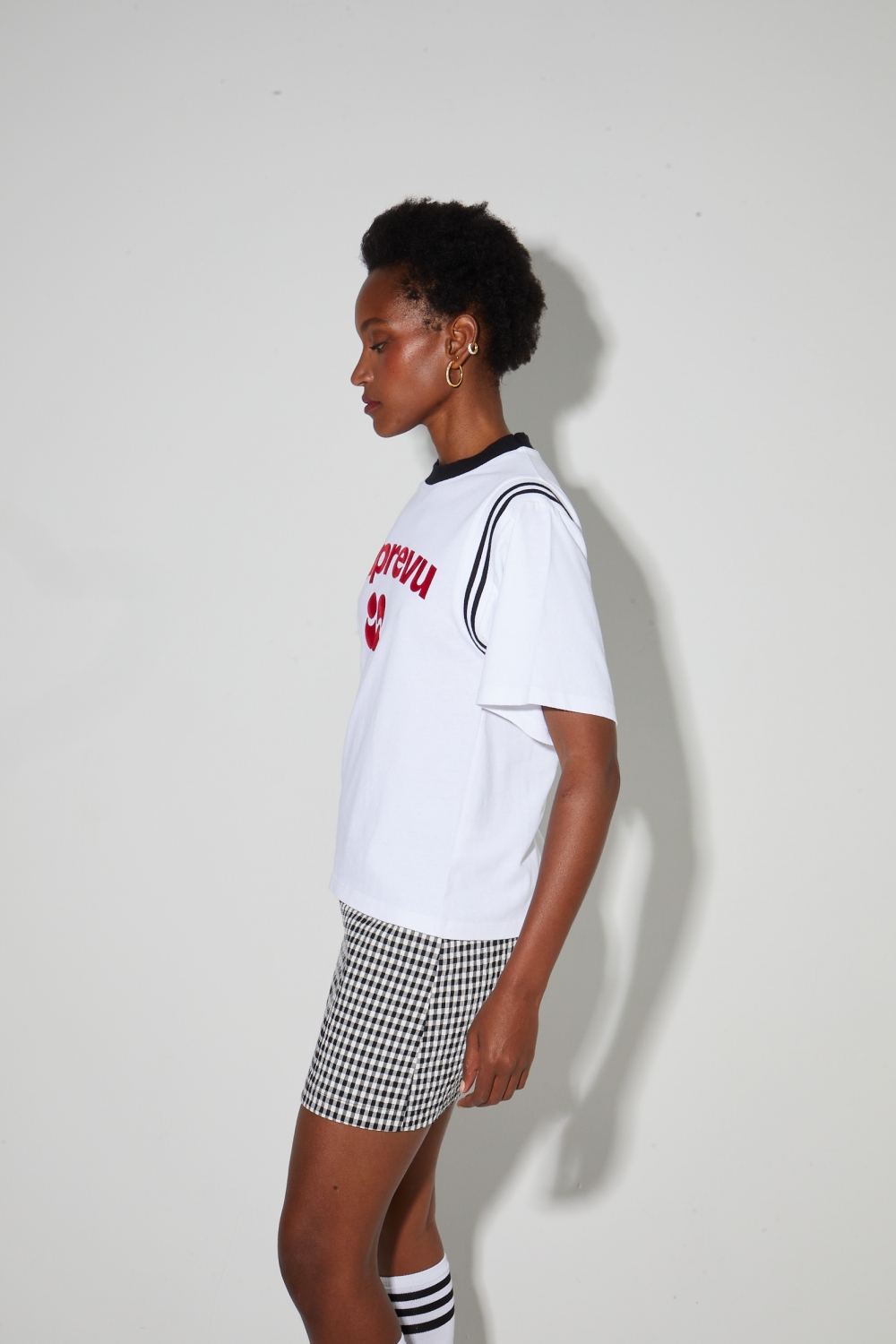 Colette College T-shirt, red velvet logo, made in Portugal