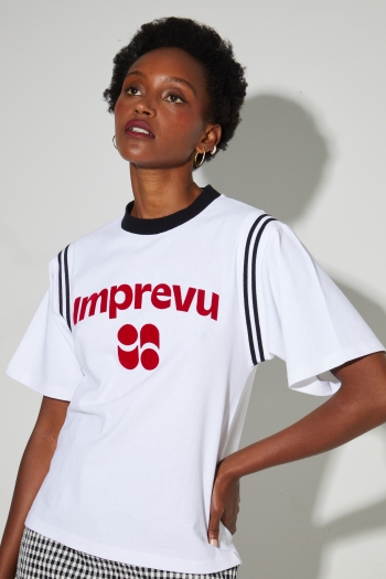 Colette College T-shirt, red velvet logo, made in Portugal