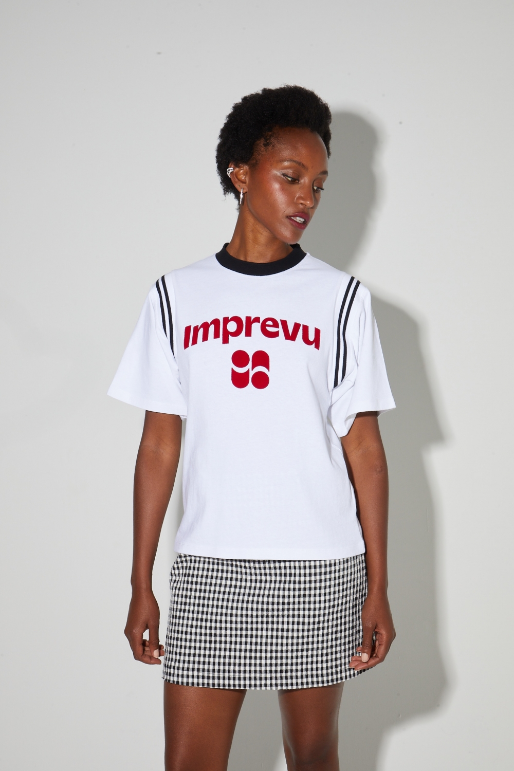 Colette College T-shirt, red velvet logo, made in Portugal