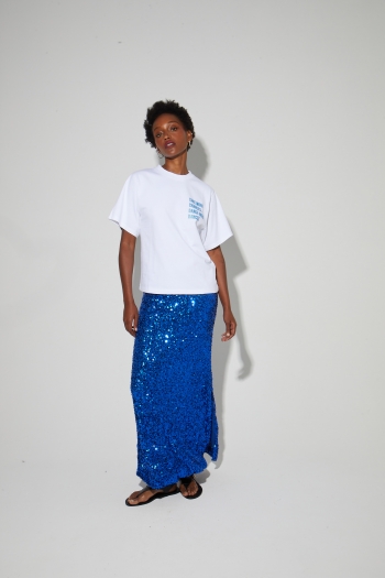 Colette Print Disco Blue T-shirt made in Portugal