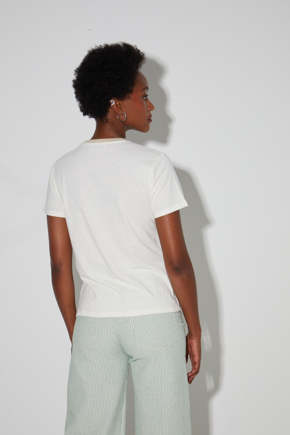 Fred Freedom cotton linen T-shirt made in Portugal