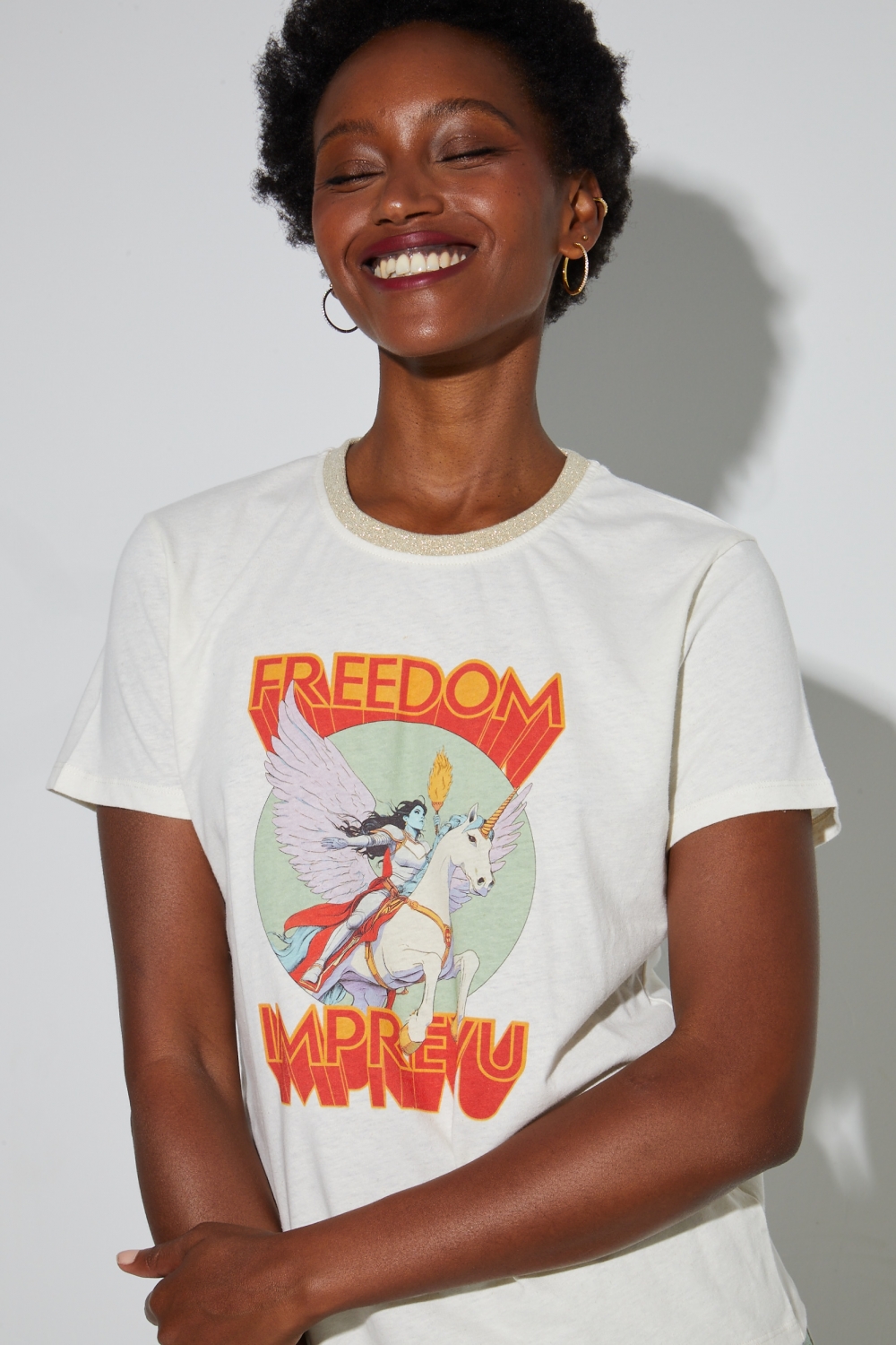 Fred Freedom cotton linen T-shirt made in Portugal