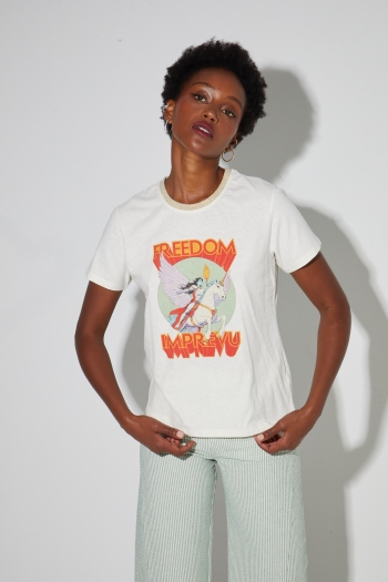 Fred Freedom cotton linen T-shirt made in Portugal