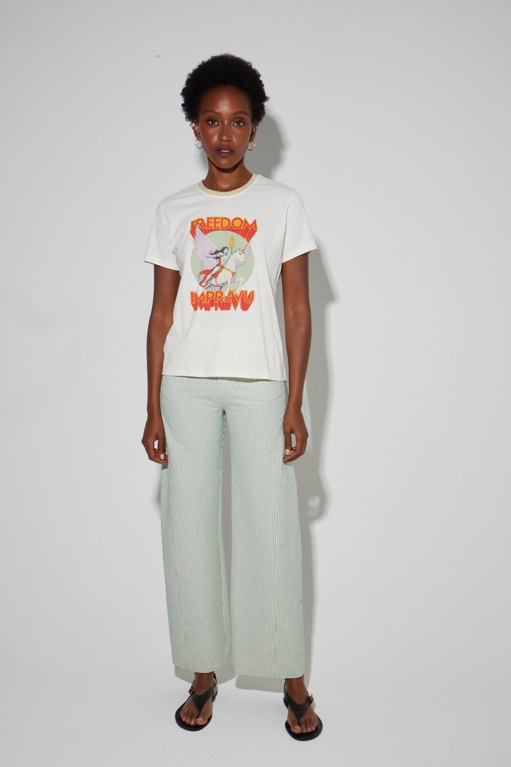 Fred Freedom cotton linen T-shirt made in Portugal
