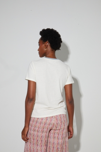 Fred Pulp Fiction T-shirt in cotton linen, made in Portugal