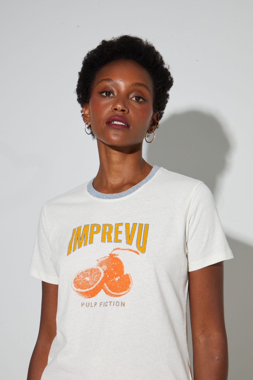 Fred Pulp Fiction T-shirt in cotton linen, made in Portugal