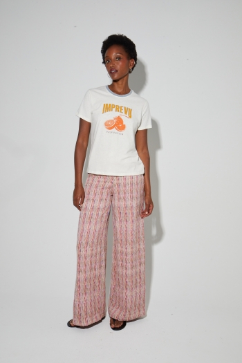 Fred Pulp Fiction T-shirt in cotton linen, made in Portugal
