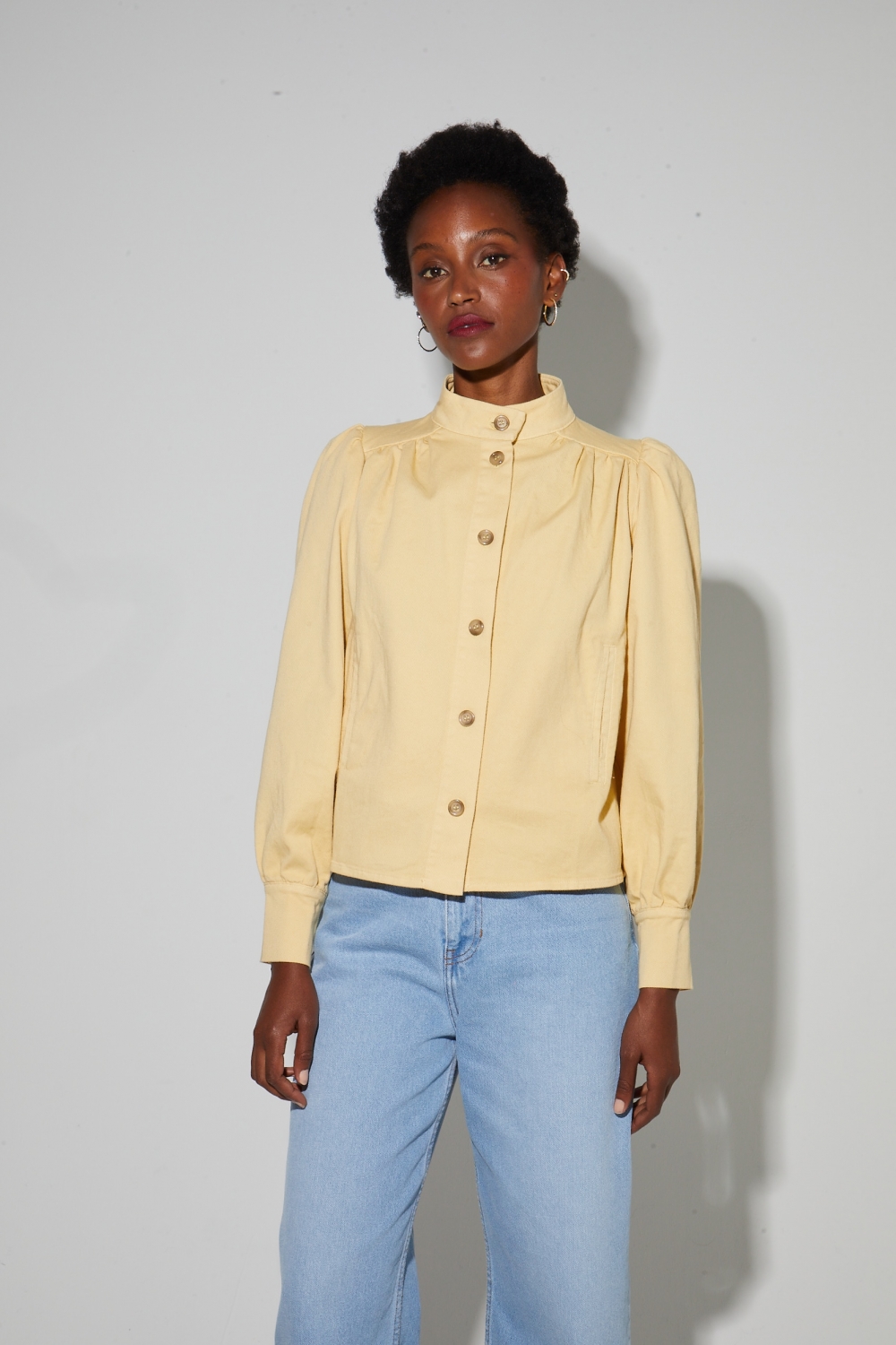 Veste denim Liv, fabriquée en Italie