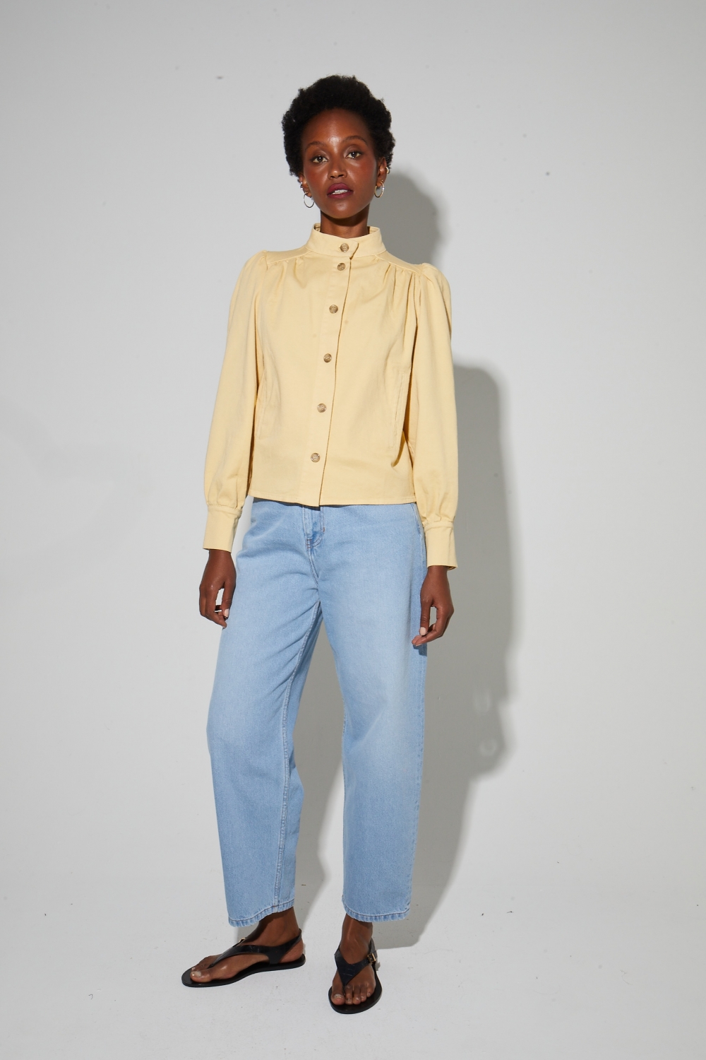 Veste denim Liv, fabriquée en Italie