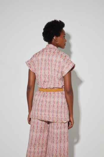 Veste Anouk Tissage italien Echo rose