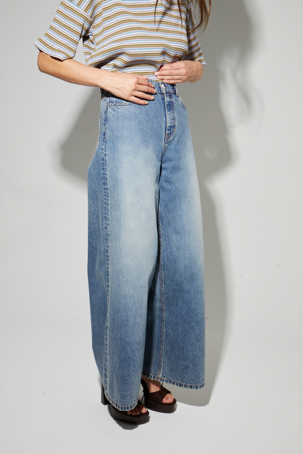 Lexi Vintage Blue Denim, gemaakt in Portugal