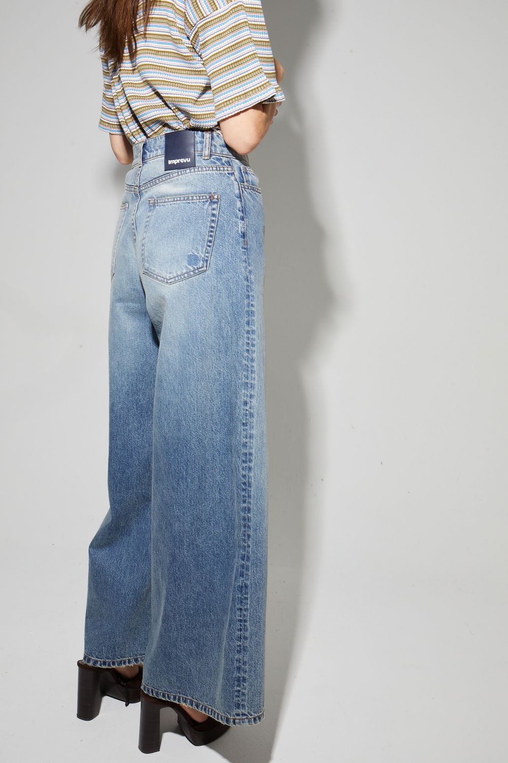 Lexi Vintage Blue Denim, gemaakt in Portugal