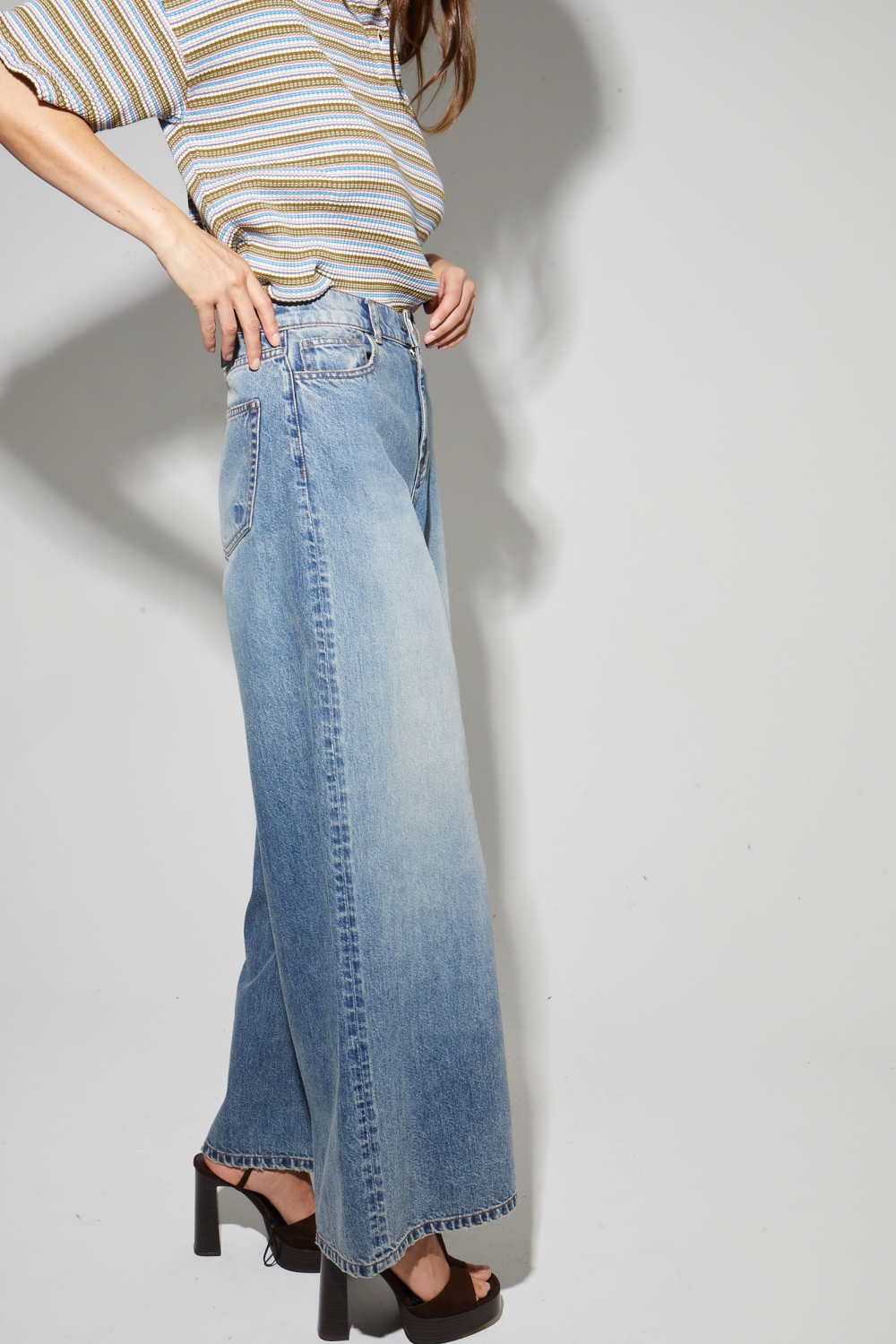 Lexi Vintage Blue Denim, gemaakt in Portugal