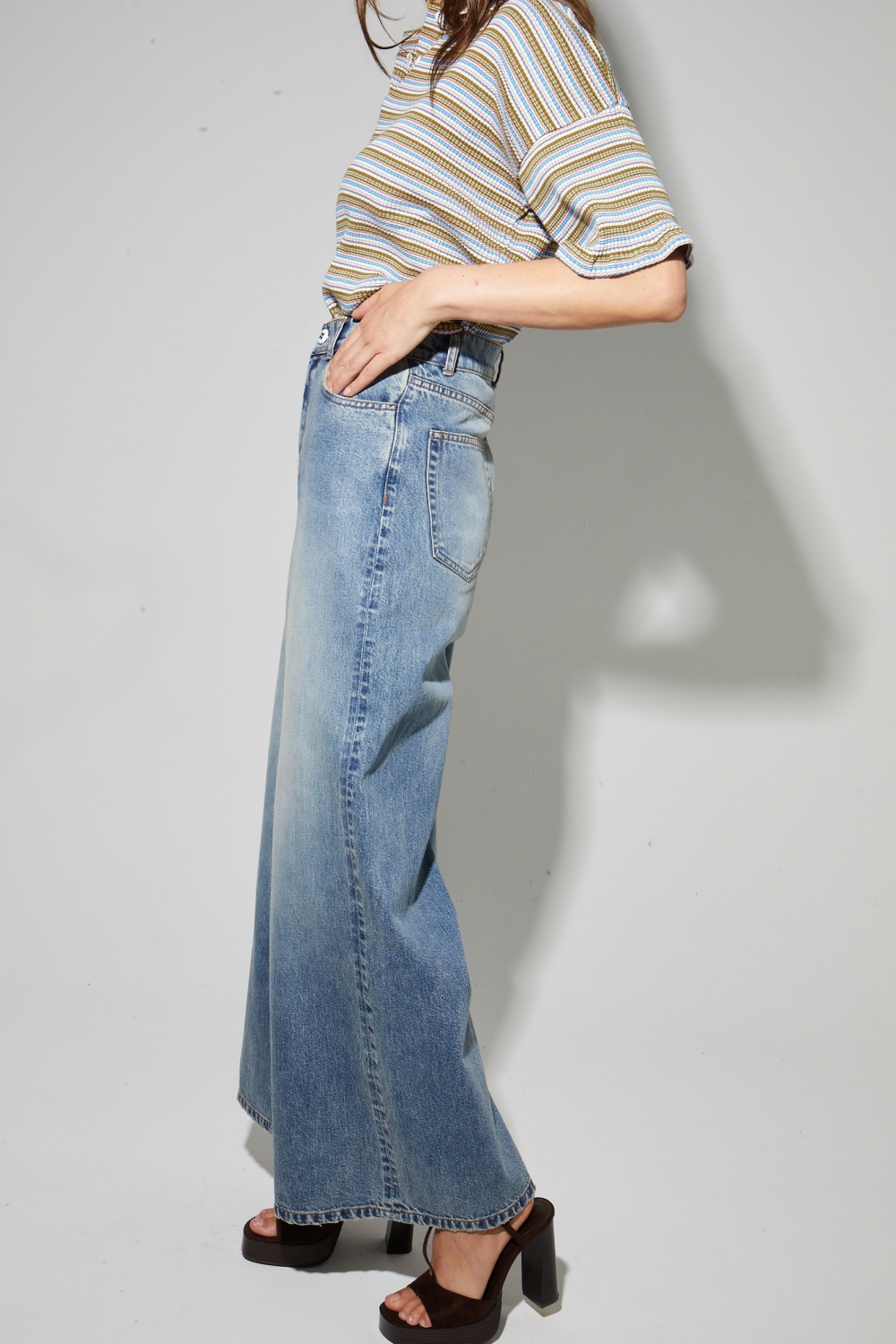Lexi Vintage Blue Denim, gemaakt in Portugal