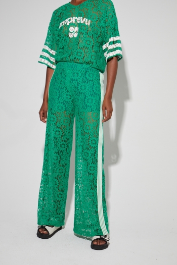 Billy-blouse van kant, groen Collège