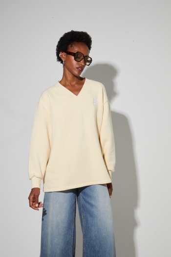 Kravitz Vanille sweatshirt, gemaakt in Portugal