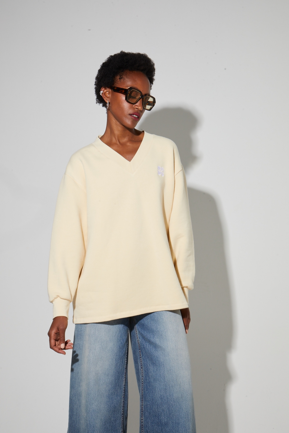 Kravitz Vanille sweatshirt, gemaakt in Portugal