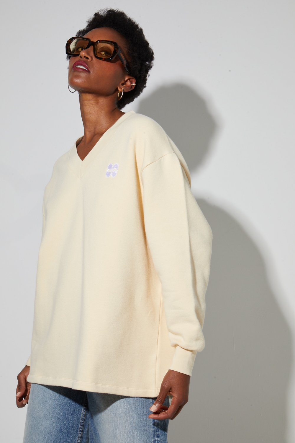 Kravitz Vanille sweatshirt, gemaakt in Portugal