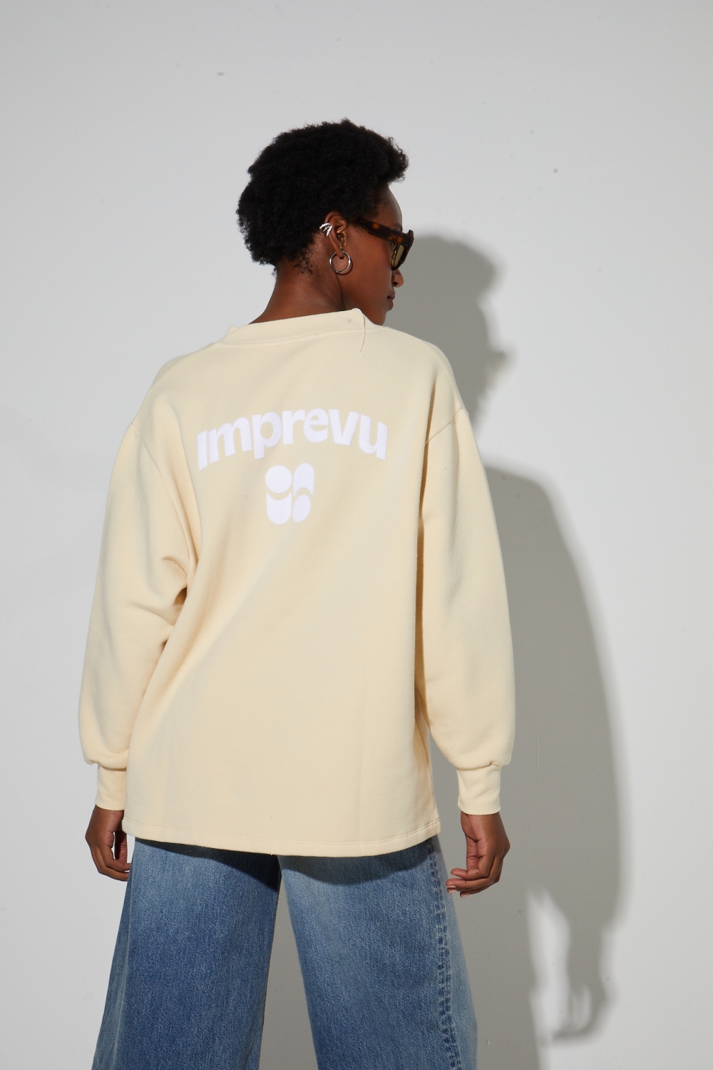 Kravitz Vanille sweatshirt, gemaakt in Portugal