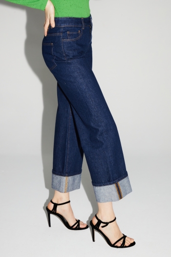 Denim Kate Straight Bleu Brut fabriqué au Portugal