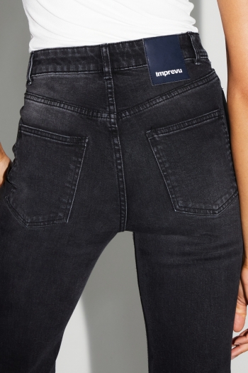 Denim Steeve flare black fabriqué au Portugal