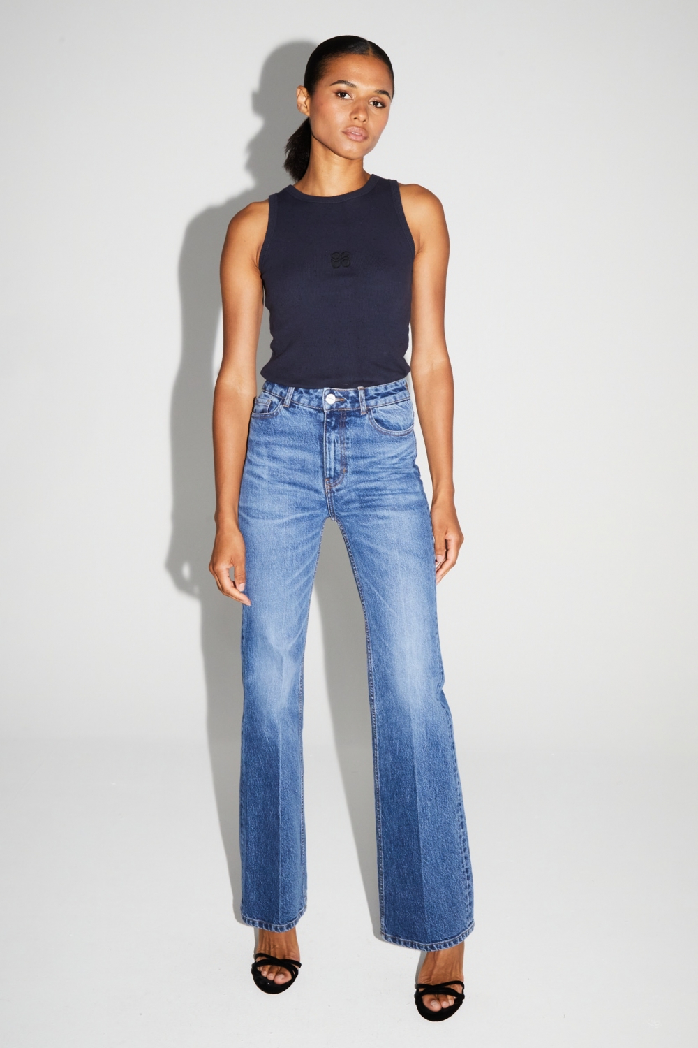 Denim Stevie Flare Medium Blue