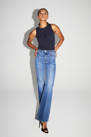 Denim Stevie Flare Medium Blue